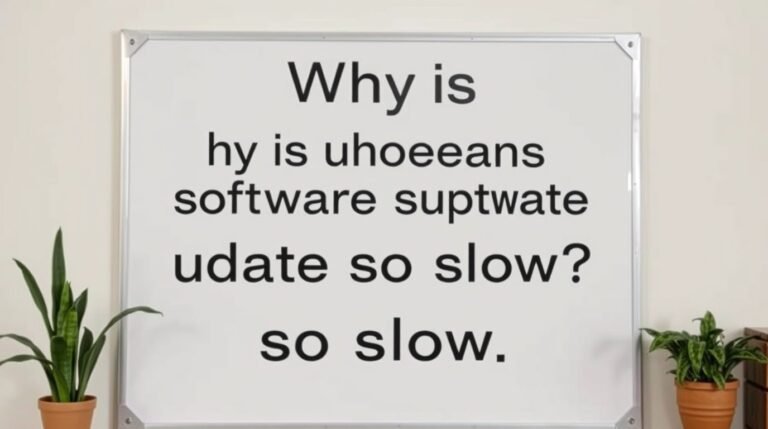 why is uhoebeans software update so slow